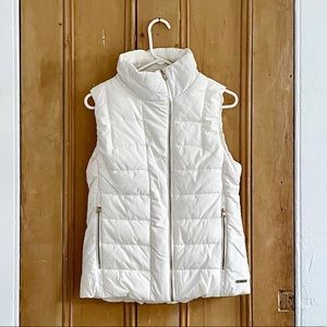 NEW White Calvin Klein Puffer Vest